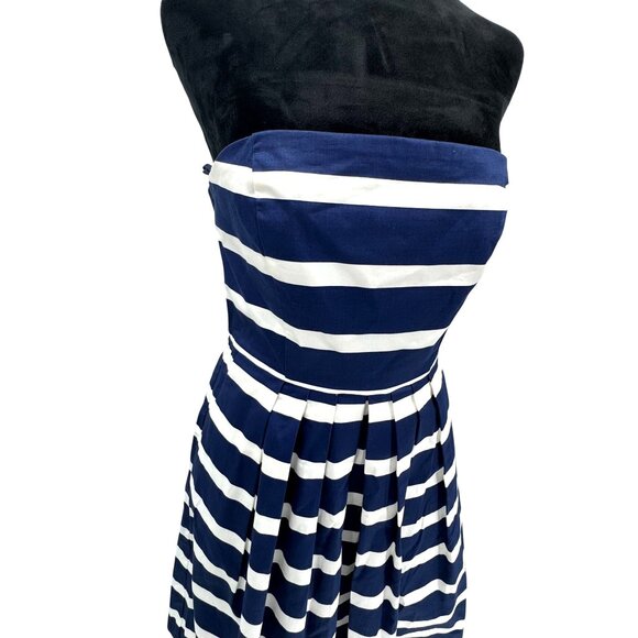 GAP Blue and White Strapless Sundress Casual Resort Wear - Picture 1 of 8